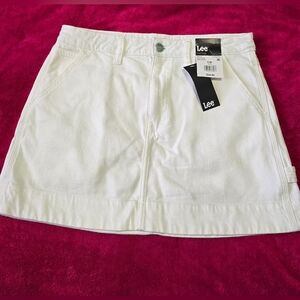 LEE Heritage White Denim Skirt, size 8M